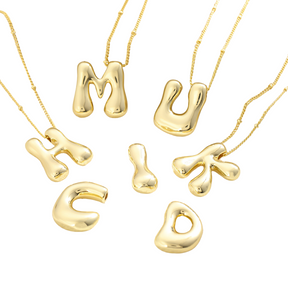 Custom Letter Pendant Necklace – Express Your Identity with Understated Elegance