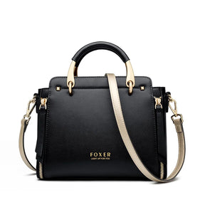 Foxer Split Leather Handbag – Where Elegance Seamlessly Meets Everyday Practicality