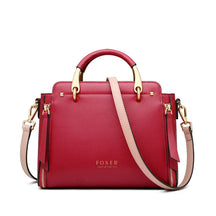 Foxer Split Leather Handbag – Where Elegance Seamlessly Meets Everyday Practicality