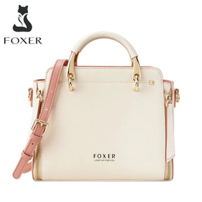 Foxer Split Leather Handbag – Where Elegance Seamlessly Meets Everyday Practicality