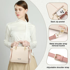 Foxer Split Leather Handbag – Where Elegance Seamlessly Meets Everyday Practicality