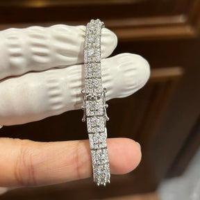 Hadassalis Lux Moissanite Bracelet – 925 Sterling Silver with 18K White Gold Finish