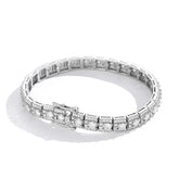 Hadassalis Lux Moissanite Bracelet – 925 Sterling Silver with 18K White Gold Finish